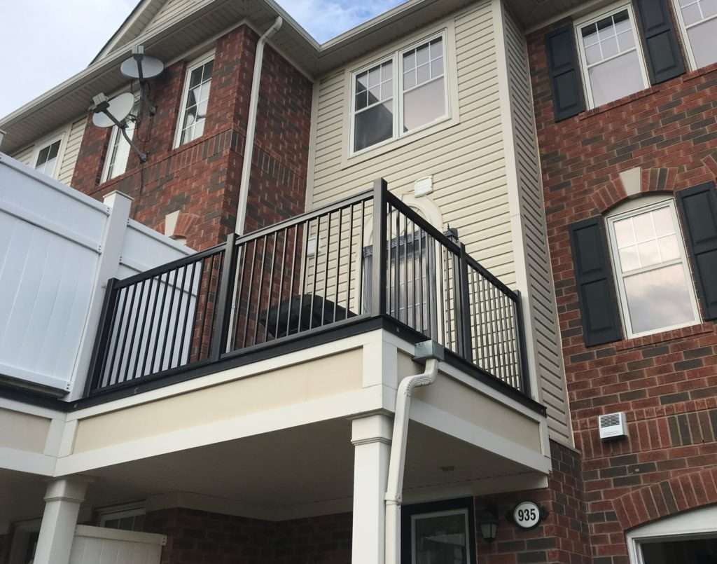 Aluminum Balcony Railings Custom Installation (Waterloo, ON)