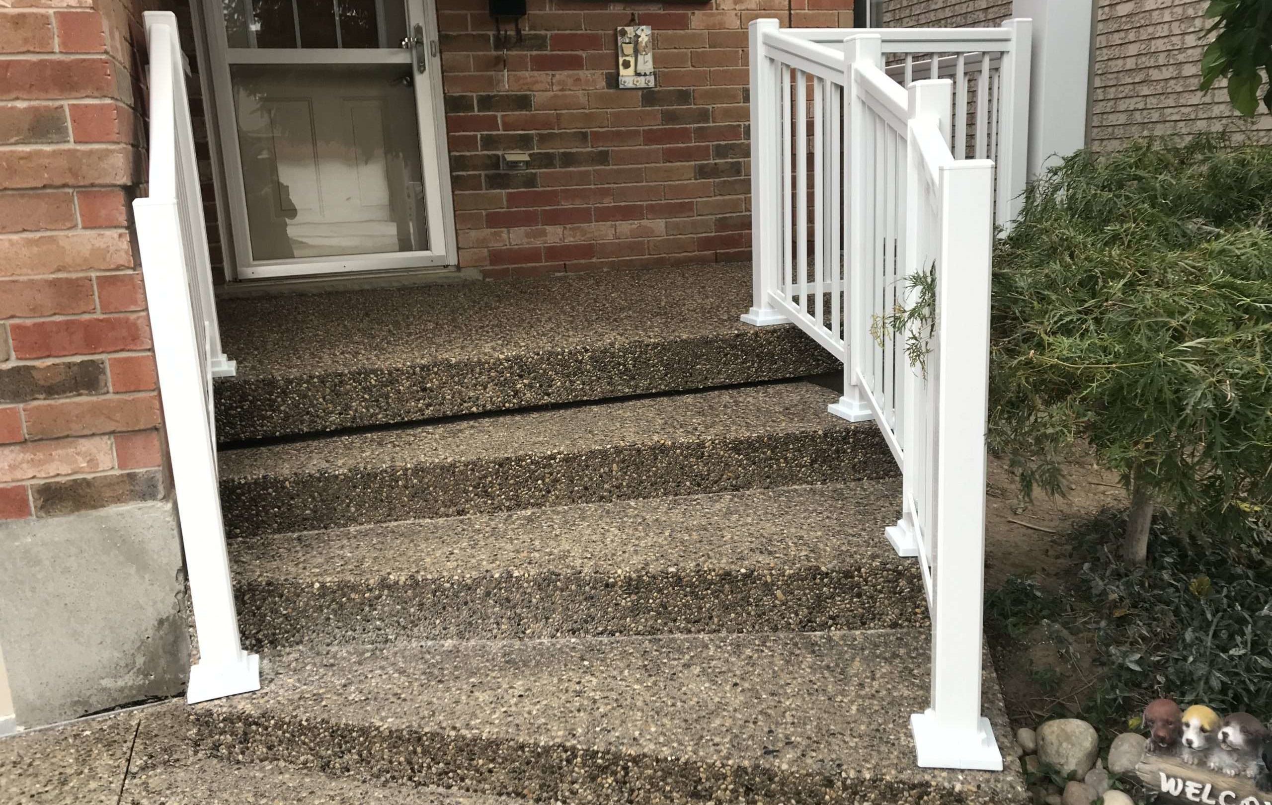 Curved Aluminum Stair Railings Kitchener