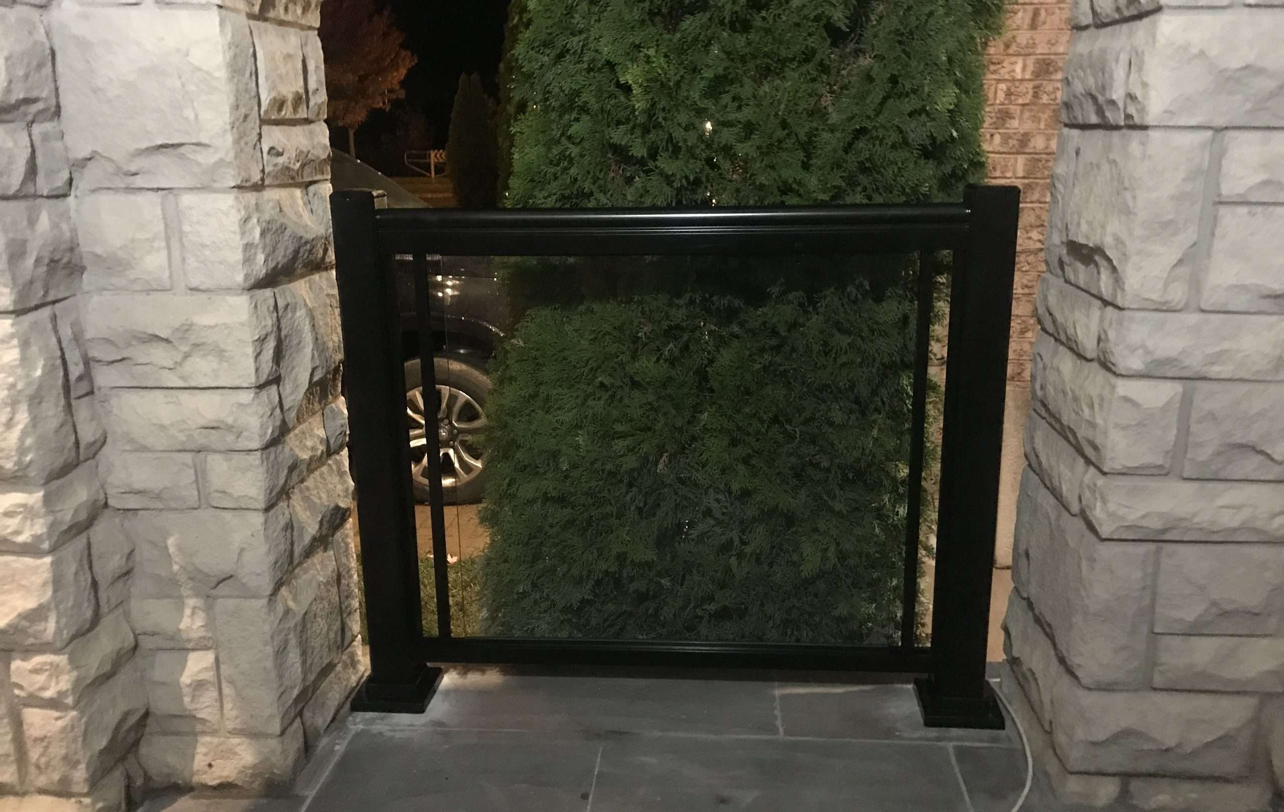 Clear Glass Patio Railings Custom Installation (Cambridge, ON)