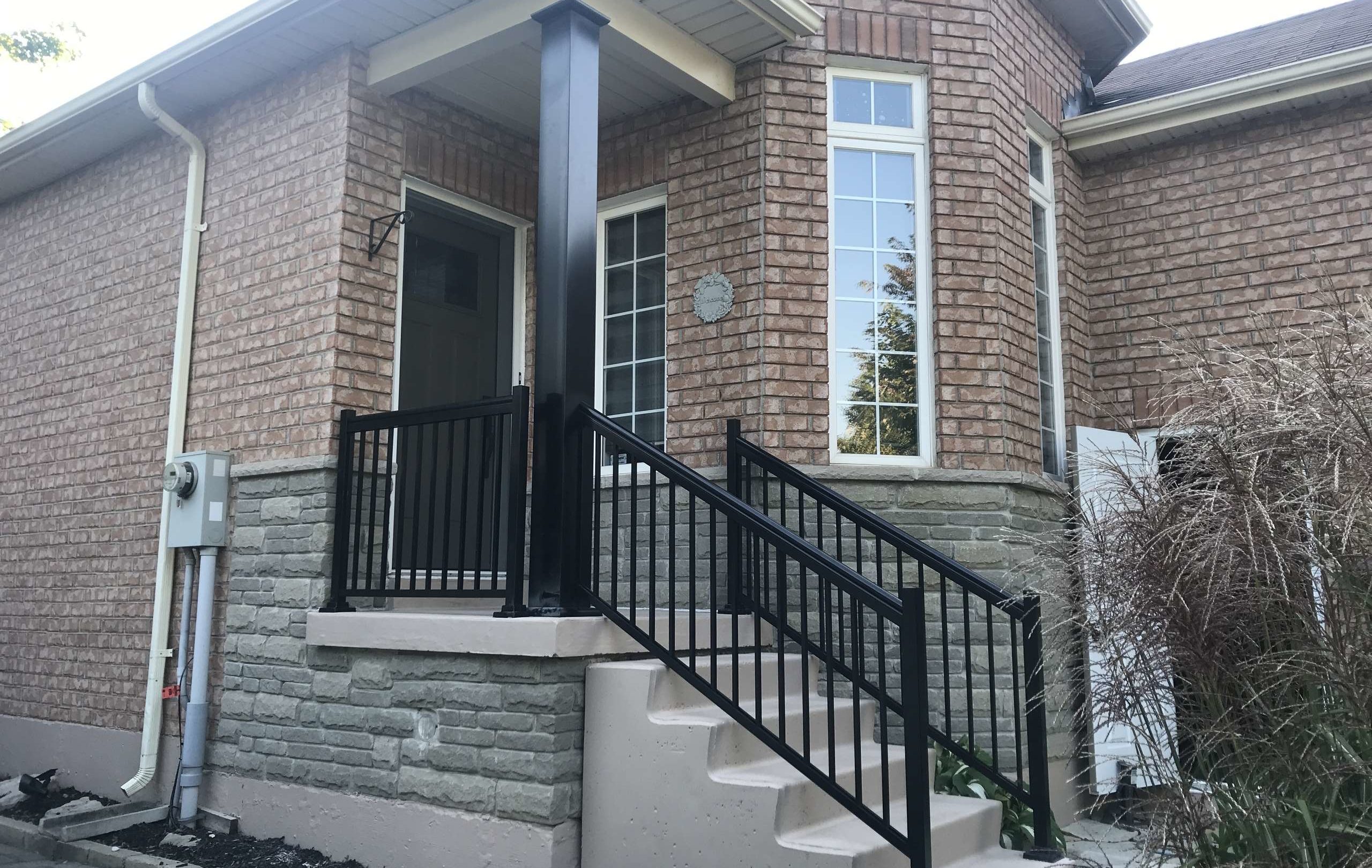 Aluminum Porch Stair Railings Installation Guelph