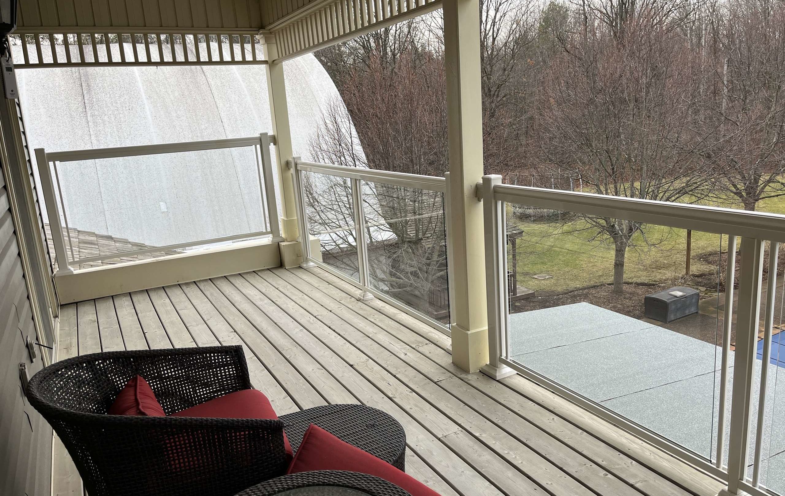 Clear Glass CASHMERE Balcony Railings Custom Installation (Guelph, ON)