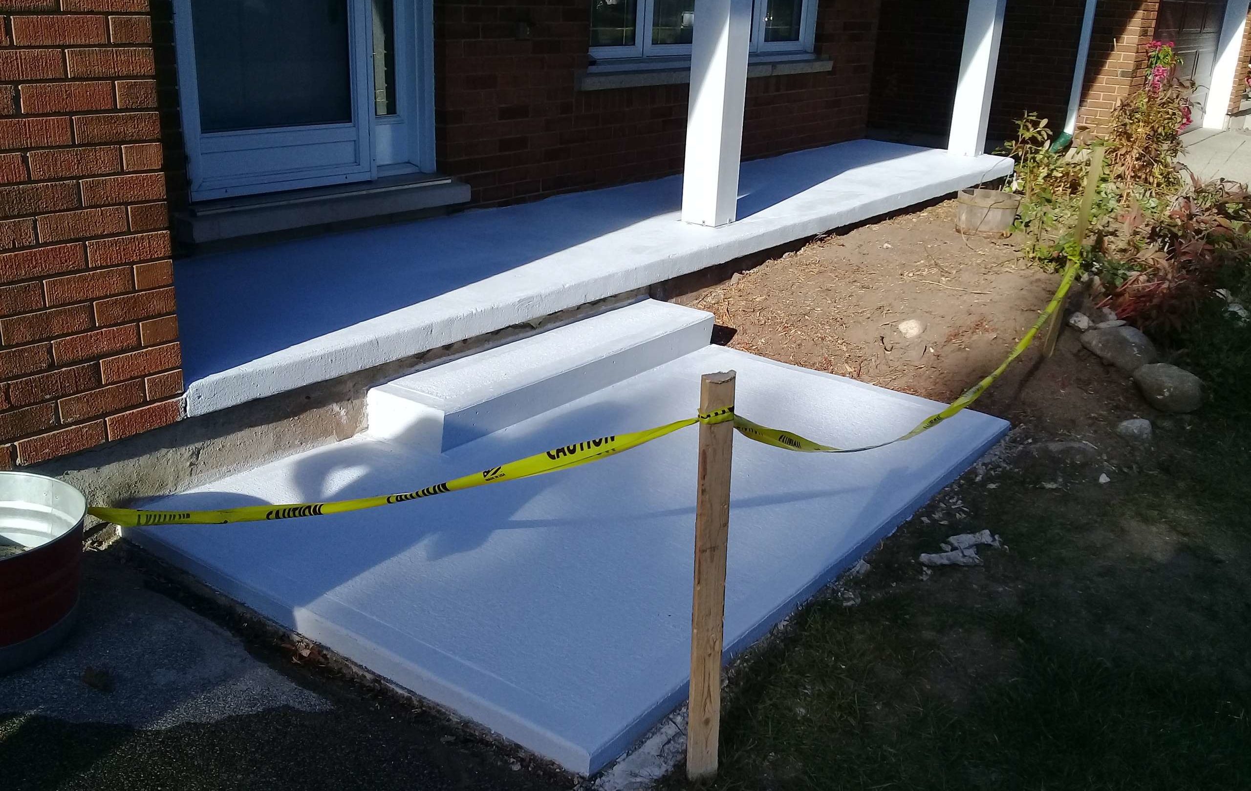 Concrete Step Repair Porch Landing Resurfacing Waterloo, ON