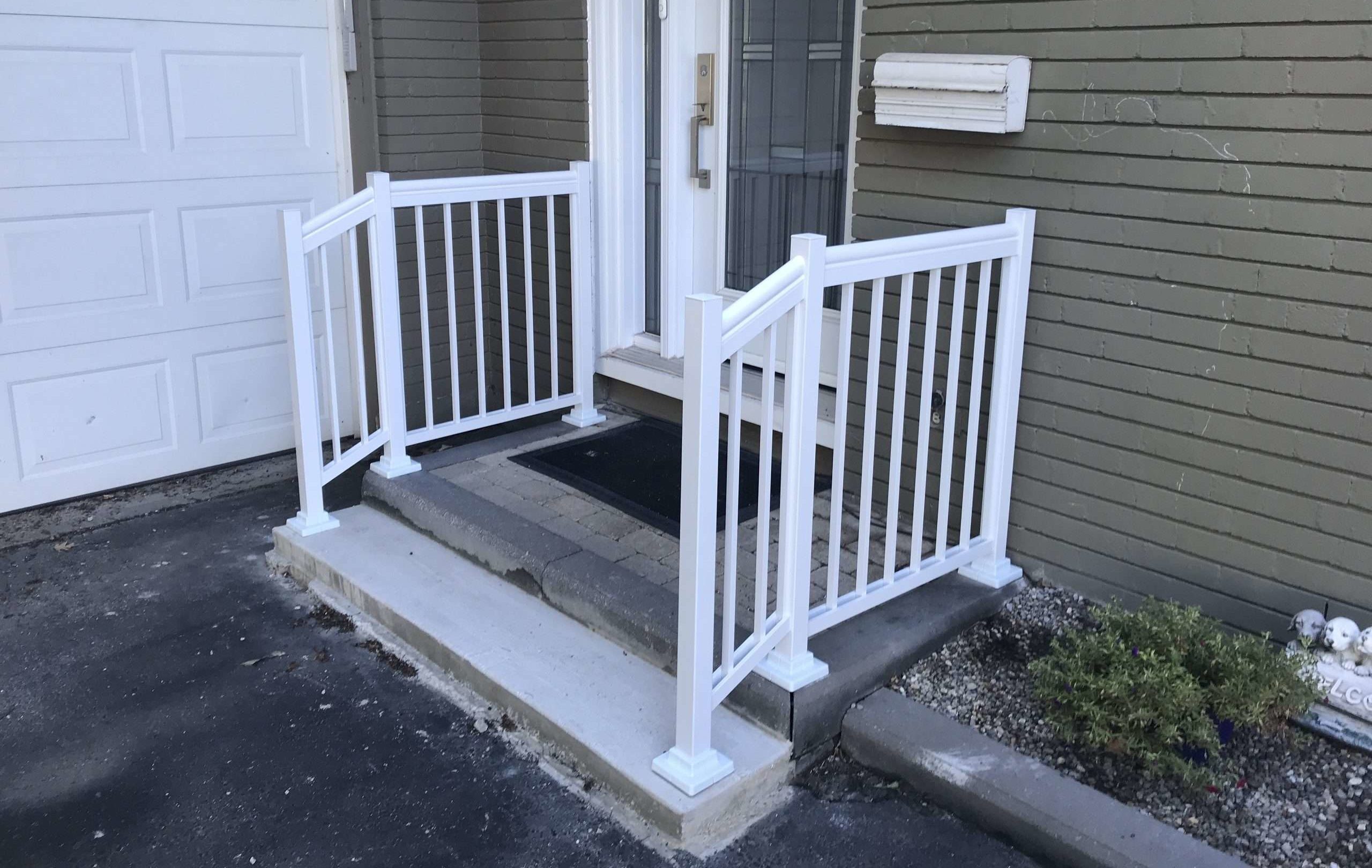 New Concrete Step Railing Installation Kitchener, ON