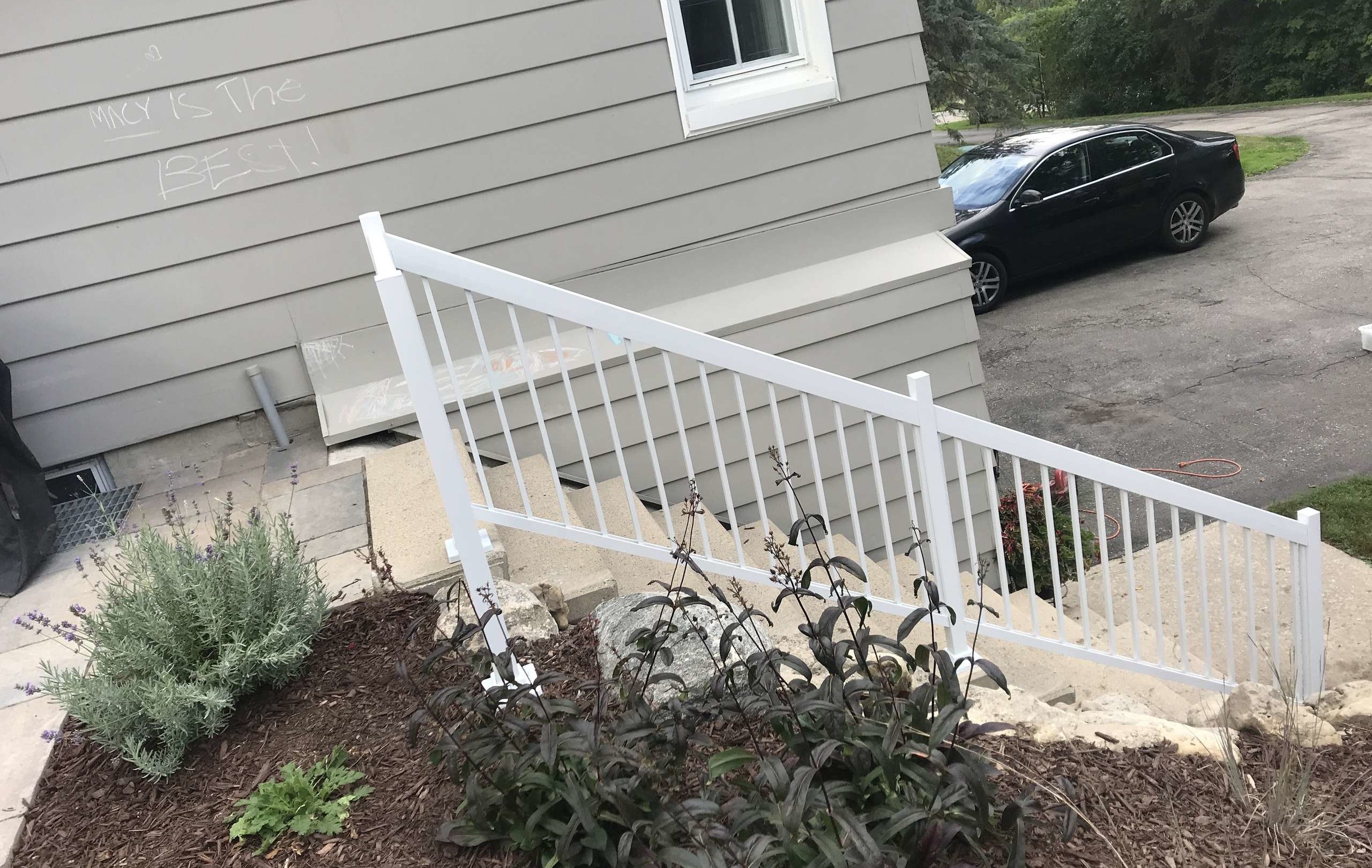 Aluminum Stair Picket Railings Custom Installation Waterloo